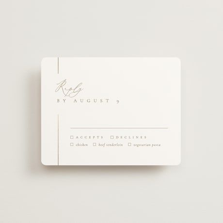Foil-Pressed RSVP Cards