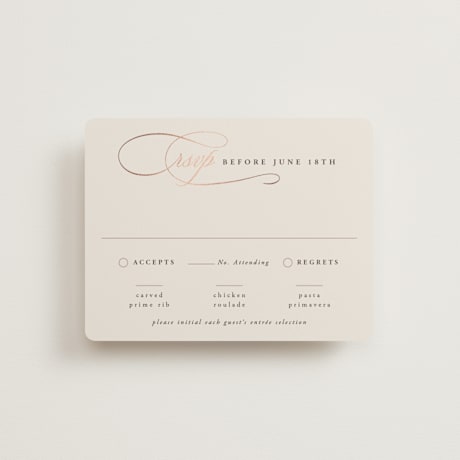 Foil-Pressed RSVP Cards