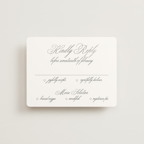 Foil-Pressed RSVP Cards