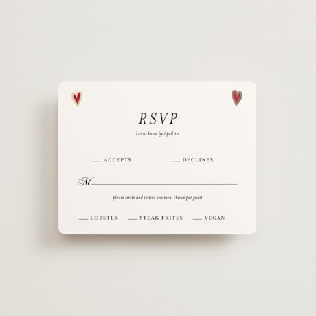 Foil-Pressed RSVP Cards