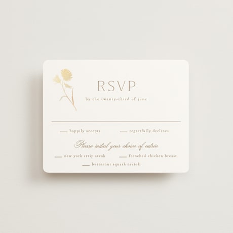 Foil-Pressed RSVP Cards
