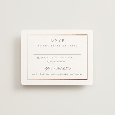 Foil-Pressed RSVP Cards