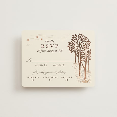 Foil-Pressed RSVP Cards