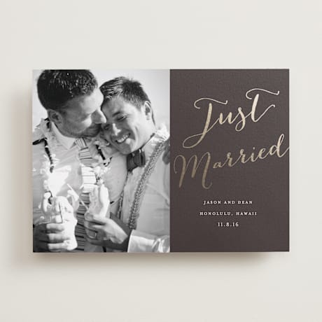 Foil-Pressed Wedding Announcements