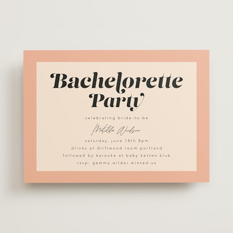 Bachelorette Party Invitations