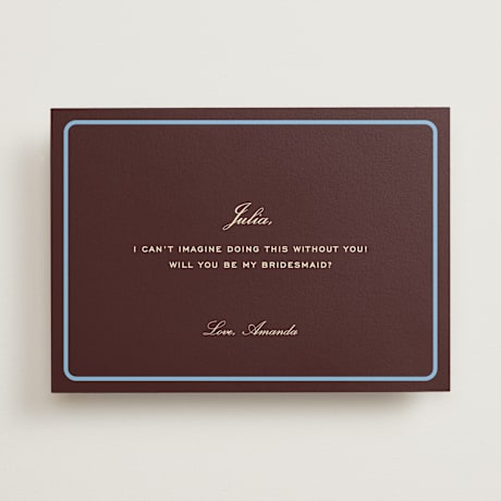 Bridesmaid Cards
