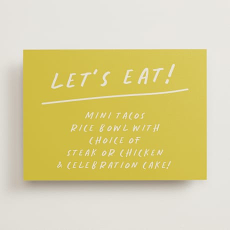 Graduation Menu Signs