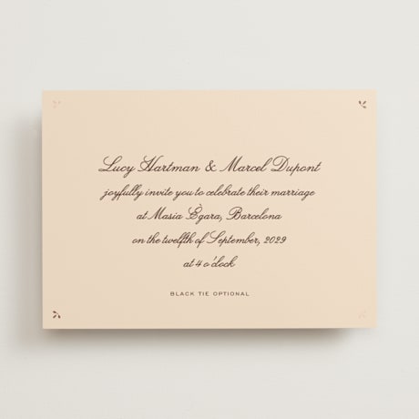 Foil-Pressed Wedding Invitations