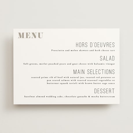 Menus