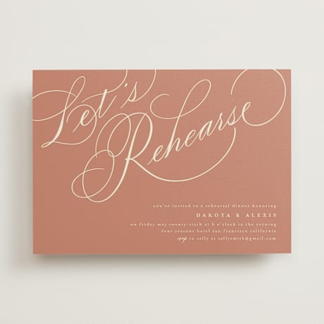 Rehearsal Dinner Invitations
