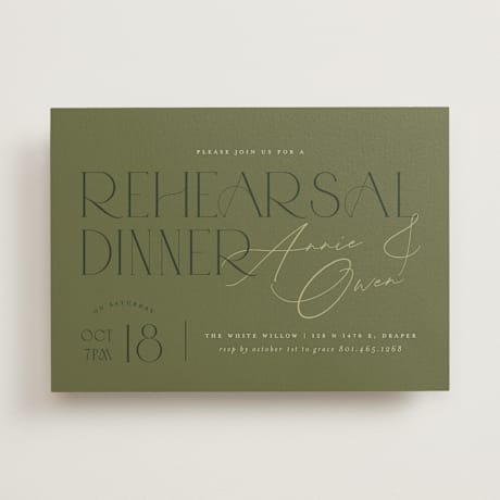 Rehearsal Dinner Invitations