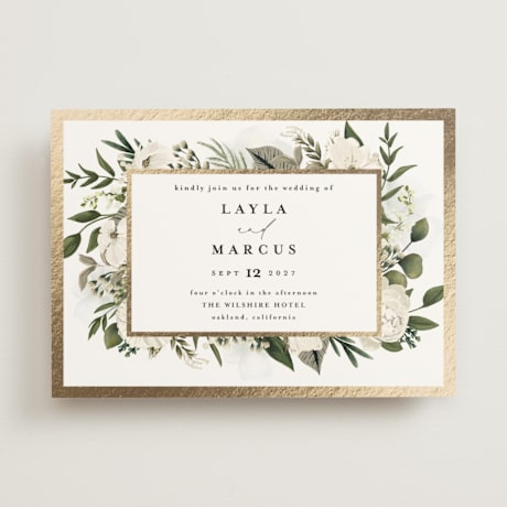 Foil-Pressed Save the Date Cards