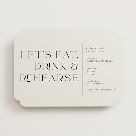 Rehearsal Dinner Invitations