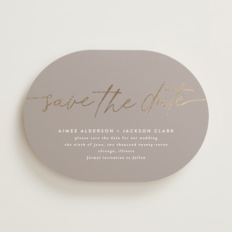 Foil-Pressed Save the Date Cards