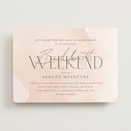 Foil-pressed Bachelorette Cards