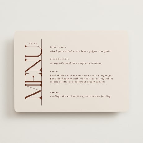 Menus