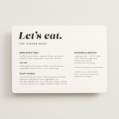 Menus