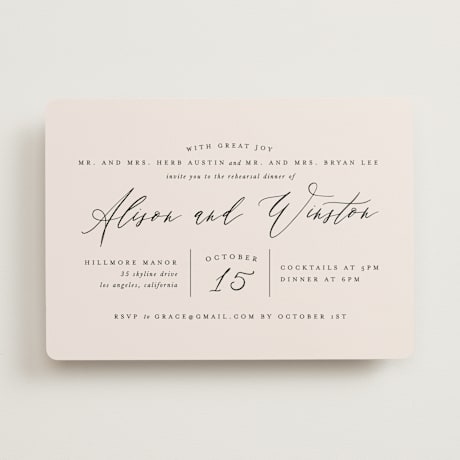 Rehearsal Dinner Invitations