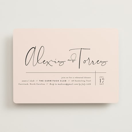 Rehearsal Dinner Invitations