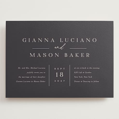 Grand Wedding Invitations