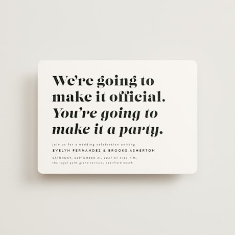 Petite Wedding Invitations