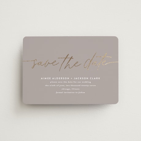 Foil-Pressed Save the Date Magnets