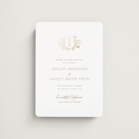 Foil-Pressed Save the Date Magnets