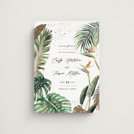 Foil-Pressed Save the Date Magnets