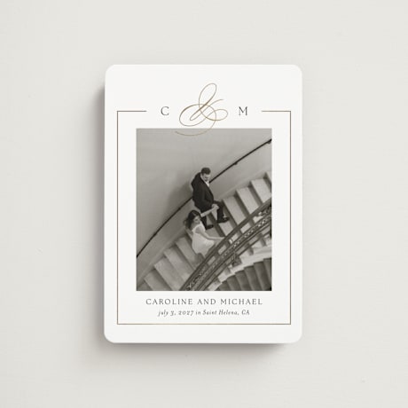 Foil-Pressed Save the Date Magnets