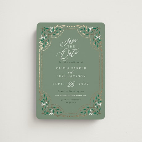 Foil-Pressed Save the Date Magnets