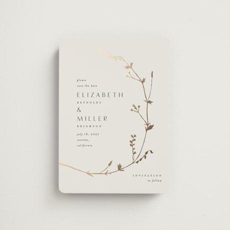 Foil-Pressed Save the Date Magnets