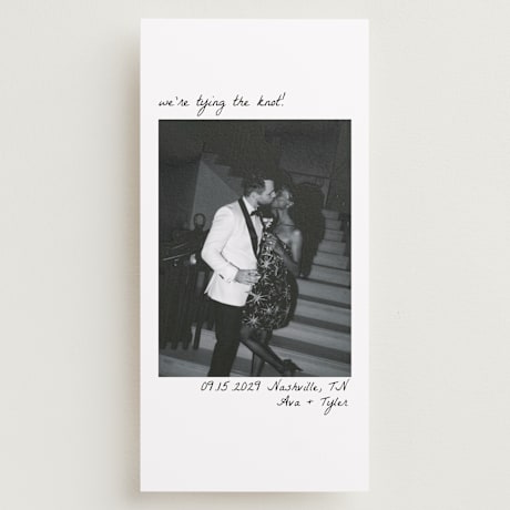 Tall Save the Date Cards