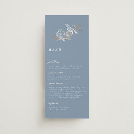 Foil-Pressed Long Menus