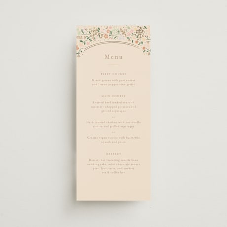 Foil-Pressed Long Menus