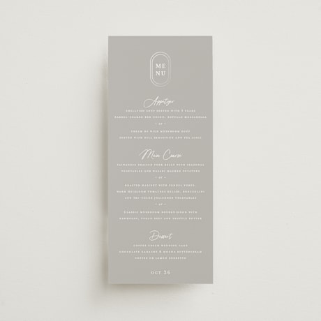Foil-Pressed Long Menus