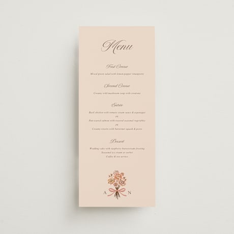 Foil-Pressed Long Menus