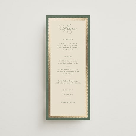 Foil-Pressed Long Menus