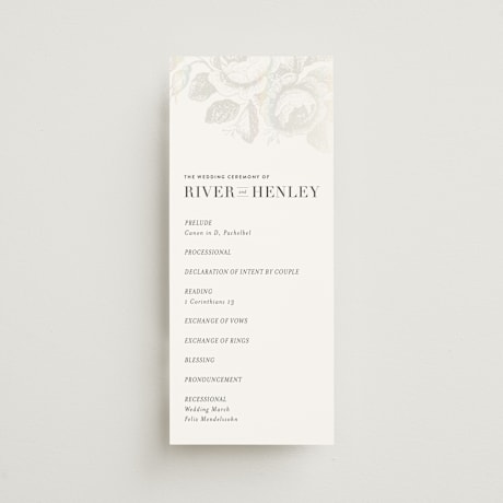 Gloss-Press Wedding Programs
