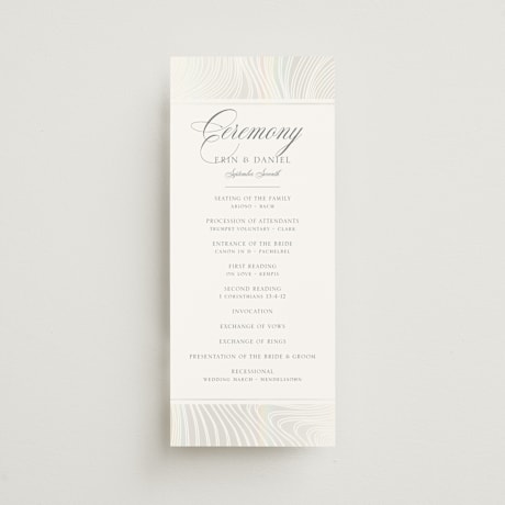 Gloss-Press Wedding Programs