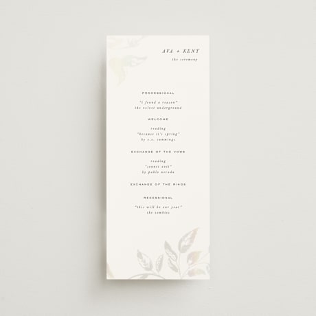 Gloss-Press Wedding Programs