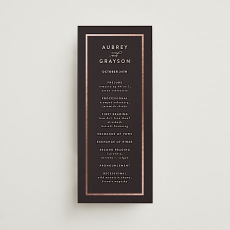 Wedding Programs