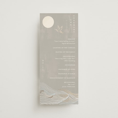 Foil-Pressed Wedding Programs