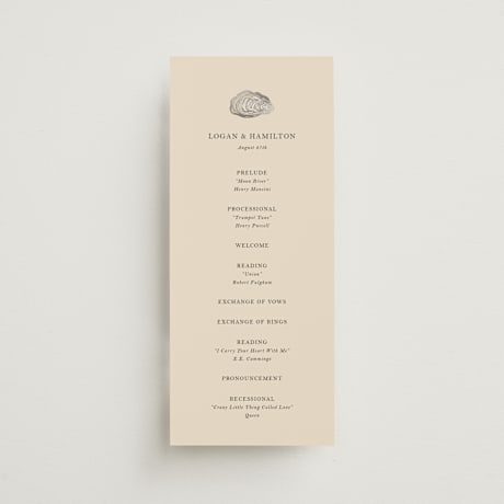 Foil-Pressed Wedding Programs