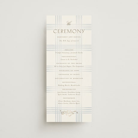 Foil-Pressed Wedding Programs