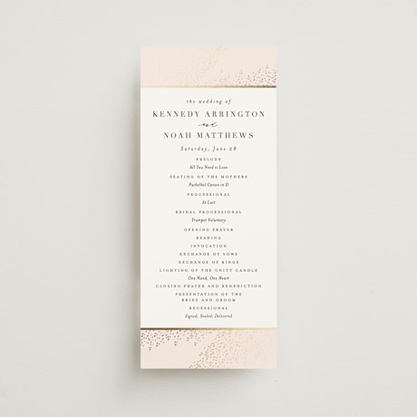 Foil-Pressed Wedding Programs