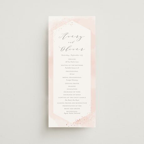 Foil-Pressed Wedding Programs