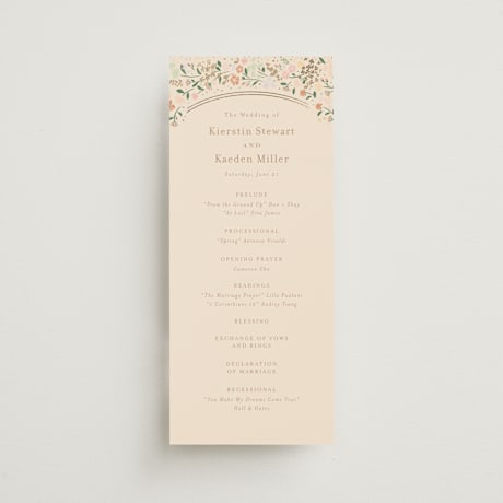 Foil-Pressed Wedding Programs
