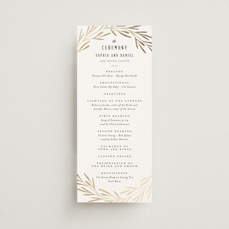 Wedding Programs