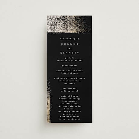 Foil-Pressed Wedding Programs
