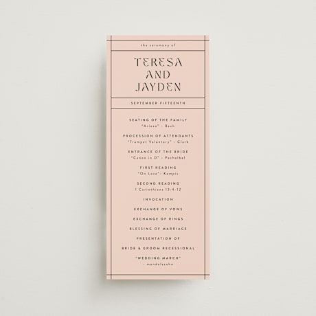 Wedding Programs